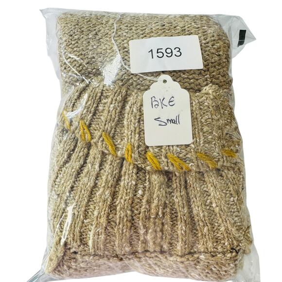 Chunky Knit Cardigan Sweater BKE S Wool Cable Shawl Layers Cozy Boho Fisherman - Picture 9 of 9